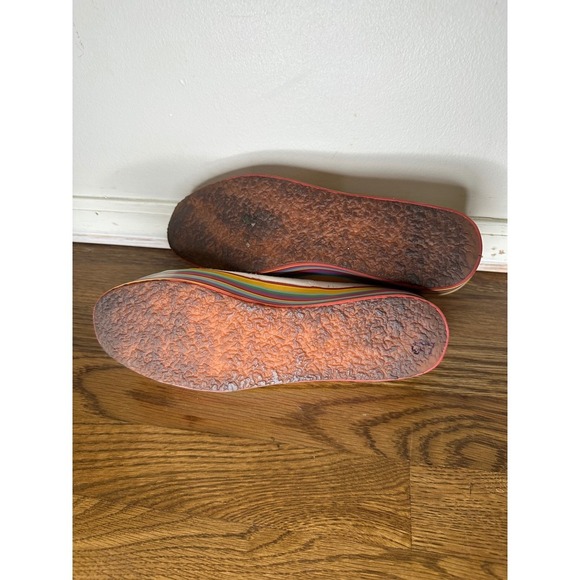 Superga White Canvas Rainbow Platform Sneakers Women's US 7.5 EU 40 - Picture 7 of 9